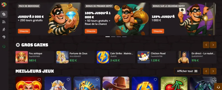 Casino afkspin
